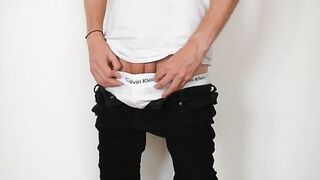Stripping and cumming in Vans /// Jordan Wilder