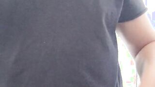 Pissing in public bathroom big balls latino outdoor
