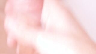 A juicy boy-cumshot and lots of precum in ultra close-up // Jordan