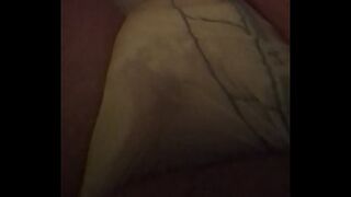 patetic puppy plays with his nappy