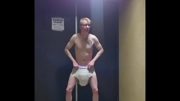 Nappy exposed outside public theatre