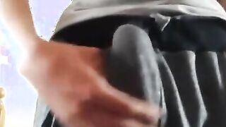 Hungarian Stud Strokes His Big Cock