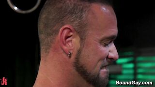 Damon Bound Punished By Leather Dom