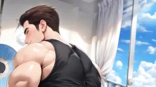 My Friend Came to My House and Fucked My Ass so Well