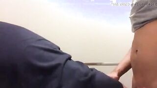 Bear and Twink in a Bathroom Stall