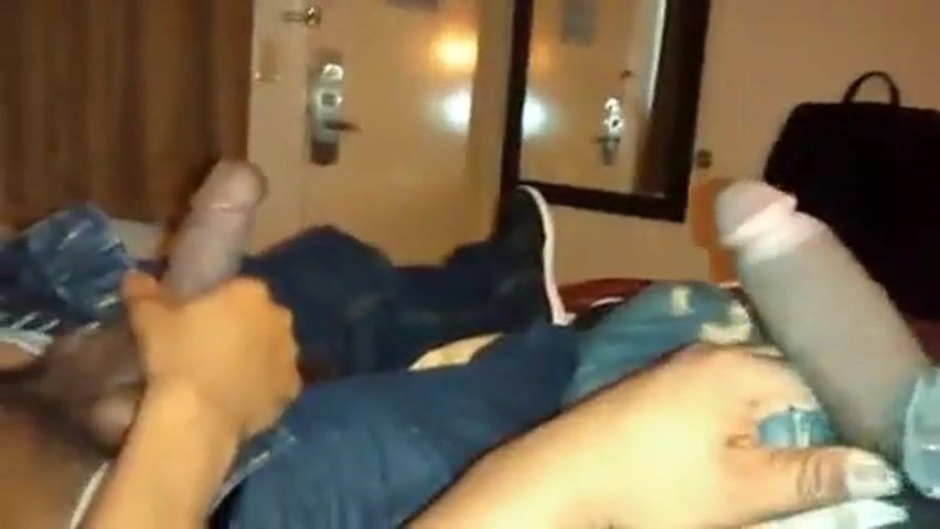 Big Black Cocks Jerking Off Together