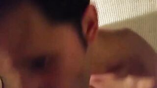 Twink Blows Big Cock, Gets a Mouthful of Cum