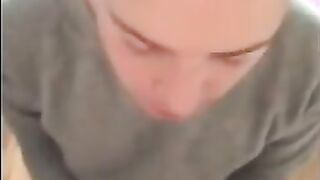 Twink Swallows Big Cock, Amateur Blowjob Video