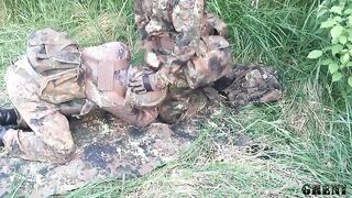 German Military Men Go Wild Outdoors
