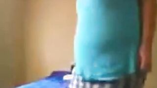 Chubby Small-Cocked Amateur Strips and Shows His Ass