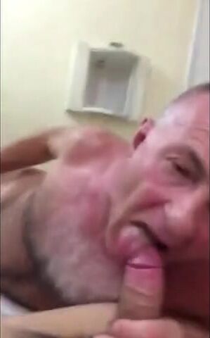 Amateur Daddy Gives Blowjob