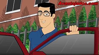 Gay Cartoon the Old Guy Cleaner