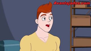 Gay Cartoon the Old Guy Cleaner