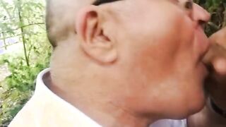 Outdoor Blowjob Tables Turned on Amateurs