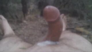 Sexy Babe Outdoor Masturbation Job