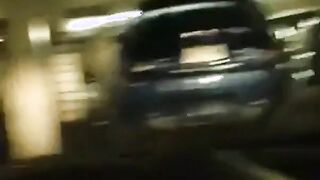 Big-Cocked Man Strokes in Car While Watching Porn