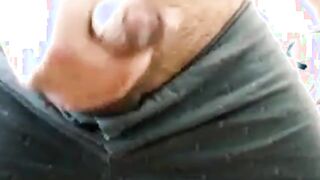 Fat Bear Jacks Off During a Massage
