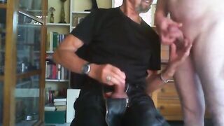 Old-Young Blowjob and Masturbation Amateur Video