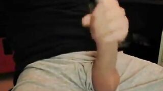 Big Cock, Huge Load! Amateur Handjob by a Man with a Big Dick!