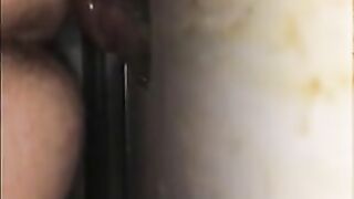 Black Bareback Fuck at the Cabin Glory Hole