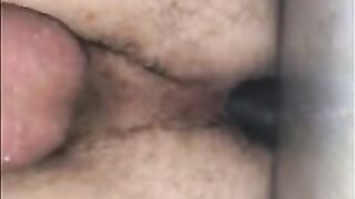 Black Bareback Fuck at the Cabin Glory Hole