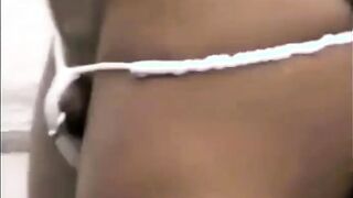 Muscled Asian Stud Bares Almost All at the Beach
