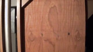 Black Guy Swallows White Cum at Glory Hole