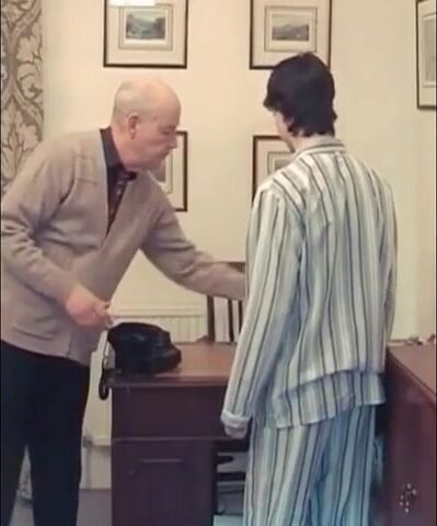 Daddy Headmaster Punishes Twink for Smoking