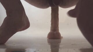 Twink's Prostate Orgasm with a Sex Toy on Webcam