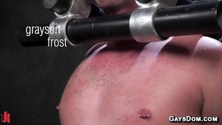 Grayson Frost Bound Gagged and Fucked
