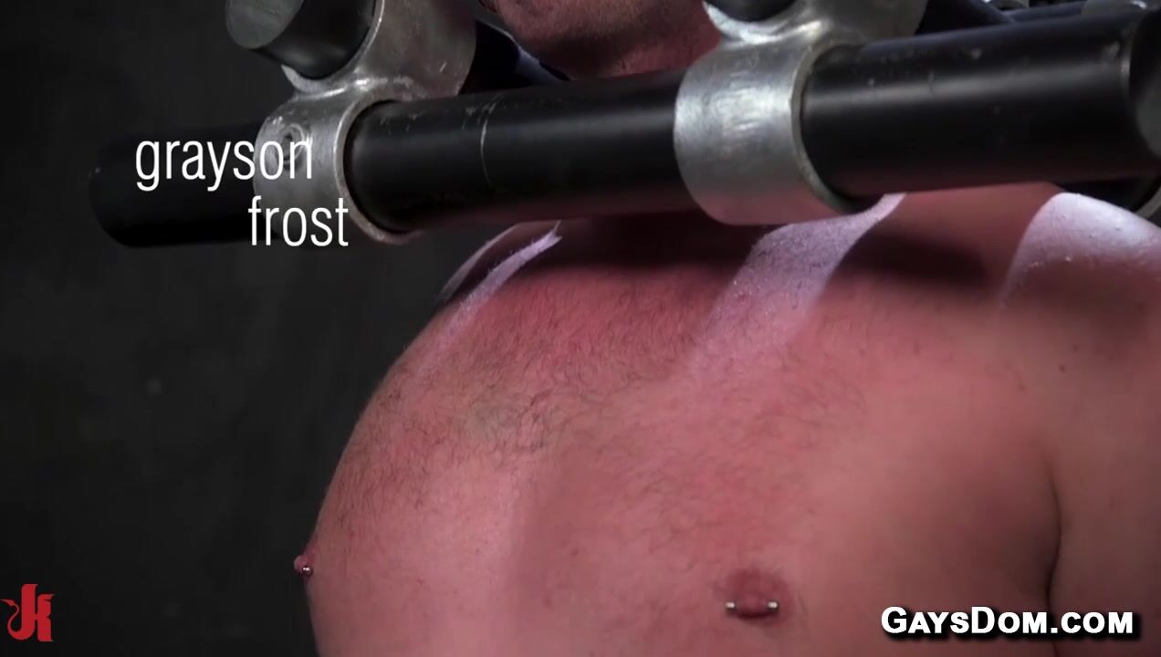 Grayson Frost Bound Gagged and Fucked