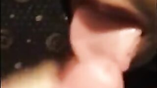 Black Twink Swallows White Cum in Interracial Blowjob