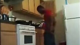 Black Twinks' Kitchen Banging