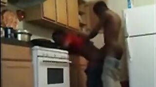 Black Twinks' Kitchen Banging
