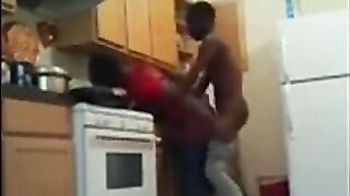 Black Twinks' Kitchen Banging