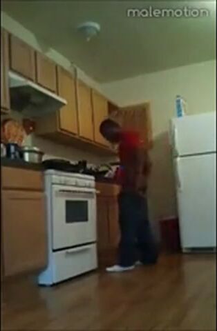 Black Twinks' Kitchen Banging