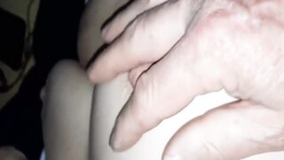 Our neighbor's hand on my wife's tits