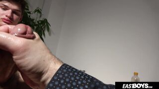 Cute Czech Twink Boy Gets Intense Handjob by Stranger