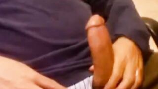 Daddy's Thick Cock - Amateur Bear Handjob