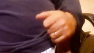 Daddy's Thick Cock - Amateur Bear Handjob
