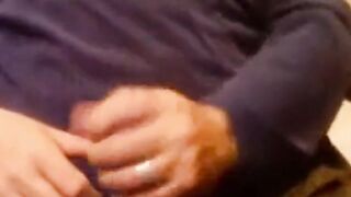 Daddy's Thick Cock - Amateur Bear Handjob