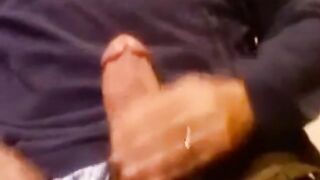Daddy's Thick Cock - Amateur Bear Handjob