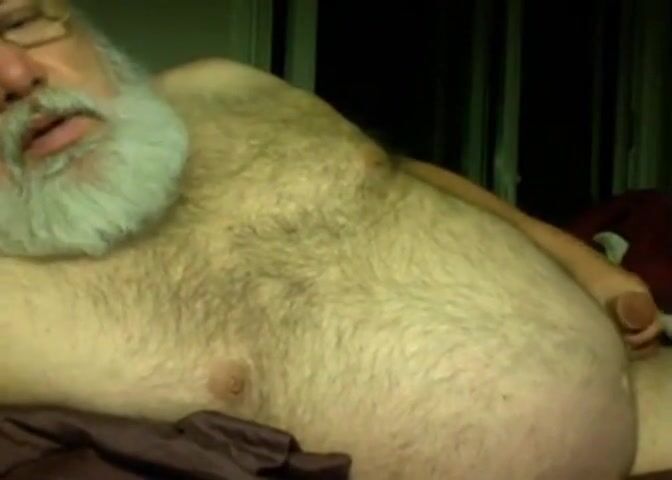 Silver Fox Jacks Off