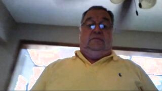 Grandpa Stroking on Webcam