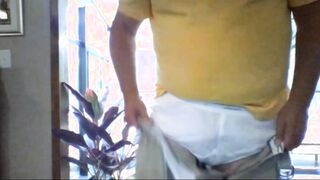 Grandpa Stroking on Webcam