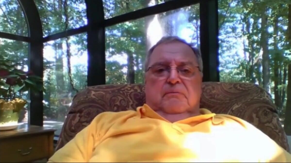 Grandpa Stroking on Webcam