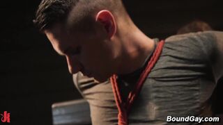 Bound Zak Bishop Gets Fisted Hard