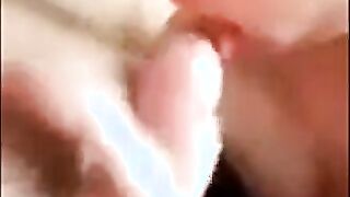 Daddy gives twink his first blowjob