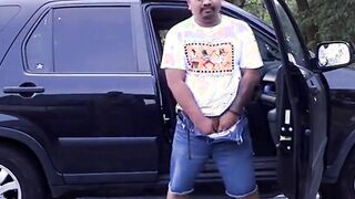 Bear Sucks Cock Outdoors