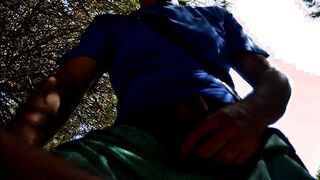 Daddy's Big Cock Outdoors